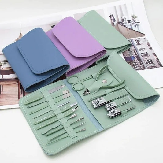 16-Piece Professional Manicure & Pedicure Nail Kit
